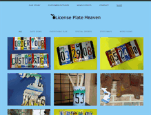 Tablet Screenshot of licenseplateheaven.com